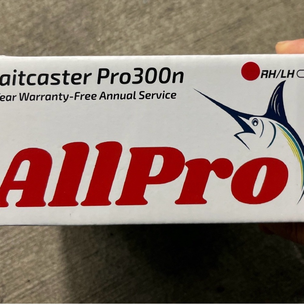AllPro Baitcaster Pro300n Fishing Reel, new